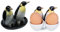 Pinguine Salz und Pfefferstreuer Eierbecher Keramik Geschenk Frühstückstisch Set