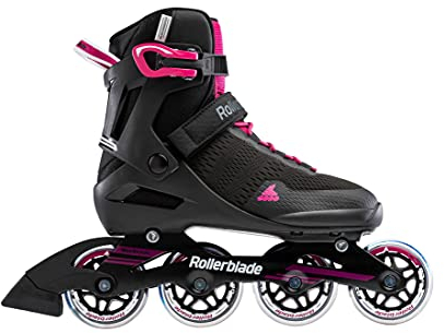 Rollerblade Damen Sirio 80 Inlineskate, Black/Raspberry, 240
