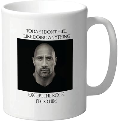 Funny Mug Dwayne Johnson Wrestling Hot Sexy Novelty for Her Female Celebrity Heartthrob Bestie Mug Film Lover Actor Birthday Colleague Office Celeb Crush Hollywood - Do The Rock