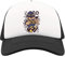 Firefighter Fat Kid Cartoon Hero Axe Art Half Mesh Trucker Cap Baseball Hut Snapback One Size