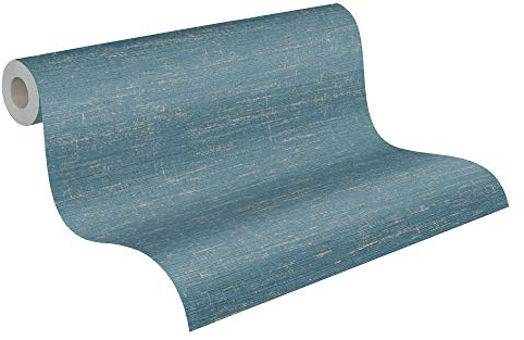 Livingwalls Vliestapete Metropolitan Stories Strukturtapete Mio Tokio 10,05 m x 0,53 m blau grün metallic 378576 37857-6