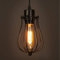 Metall Draht Lampe Käfig Schmiedeeisen Lampenschirm Industrielle Vintage Retro Kronleuchter Licht Abdeckung Schwarz Hängen Leuchte
