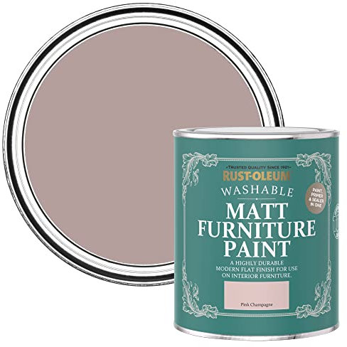 Rust-Oleum Pink Furniture Paint in Matt Finish - Pink Champagne 750ml