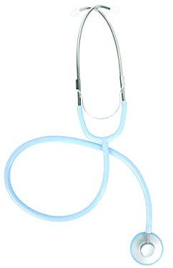GIMA - Fonendoscopio YTON, Lira Azul Agua, Pabellón Ø 45 mm, Látex Free, Acabado Duracote, Manual Multilingüe, Dispositivo Médico CE Clase I