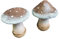 Aspinaworld Gartenfigur, Gartendeko, Fliegenpilz 2er Set, 13 cm, Pilz Figur, Gartenstatue, Wohnzimmer Deko, Teichdeko, Balkonfigur, Deko Pilz
