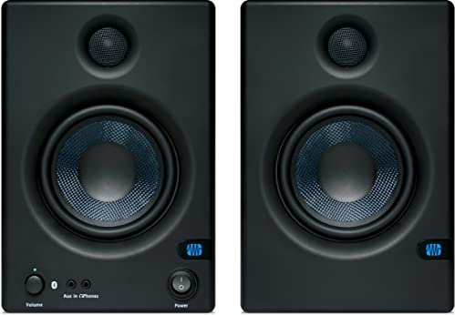 PreSonus Eris E5 BT, Monitor da Studio con Bluetooth, 5.25, 2 Vie, Potenza 100 W, Uscita per Subwoofer, Ingressi Bilanciati e Non Bilanciati