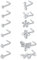 Incaton Nasenpiercing 18G Nasenring Nasenstecker Edelstahl Piercing Nase Piercing Schmuck für Damen Herren CZ Libelle Biene Schlange Blume