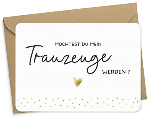 KuschelICH Möchtest Du mein Trauzeuge werden? Karte DIN A6 mit Briefumschlag (Trauzeuge)