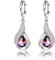 Natürliche Regenbogen Feuer Topas Ohrringe Solide 925 Sterling Silber Schmuck Ohrringe Für Frauen Party, Verlobung, Hochzeit Geschenke