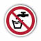 Verbotszeichen/Verbotsschild Kein Trinkwasser (P005) - zum markieren von Verbotszonen nach DIN EN ISO 7010