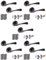 HANDLEZONE® 5 Sets Zena Internal Door Handles on Rose Lever Latch Packs with Ball Bearing Hinges - Black Nickel