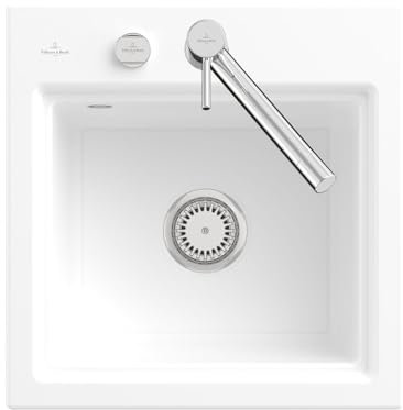 Villeroy & Boch Subway Style 50 S Weiß (alpin) - 3355 02 R1 Keramikspüle Excenterbetätigung