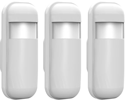 3 Pack LWOHSI PIR-Bewegungssensor, volumetrisch, Diebstahlsicherung, Hausalarm, kabellos, kompatibel mit allen Zentralen