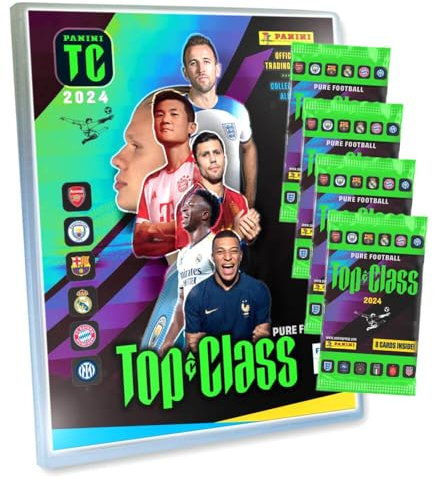 Panini Top Class Karten 2024 - Trading Cards - Sammelkarten - 1 Mappe + 4 Booster