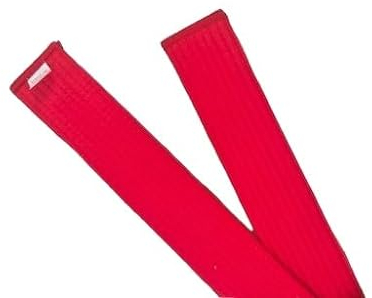 Pandiui23 Professioneller Taekwondo-Karate-Judo-Gürtel, doppelte Umwicklung, Kampfkunst, Streifen, Sportgürtel (1, Rot, 2,6 m)