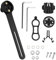 LongZYU Integrierte Fahrradcomputer Halterung für Garmin Edge 1030 1040 500 520 530 540 800 810 830 840 510 200 130 Plus Bryton Rider Cateye Go-Pro Actionkameras Fahrradhalterung Fahrrad GPS Halter