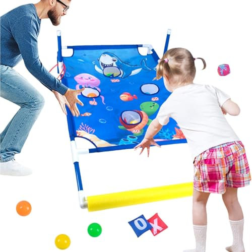 Zubehors Spielzeug für Wasserspiele im Außenpool, Spielzeug für den Pool, Sandsäcke werfen - Cornhole interaktives Outdoor-Spielzeug,Sommer-Sammelspaß begünstigt Wasserspiel für -, Garten- und