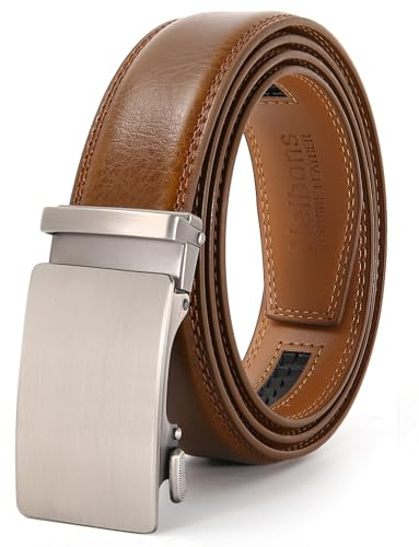 Nelbons Gürtel Herren, Gürtel Ratsche Gürtel Automatikschließe für Herren Anzug Business Kleidung,Breit 35mm,Größe Angepasst