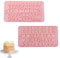 2 Pcs Alphabet Silicone Mould Set Chocolate Mould Number and Letters Chocolate Letters Chocolate Letter Mould Letter Moulds for Baking DIY Cake Decoration(Pink)