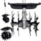 Gruppo Accessorio Zappa Zappette per Decespugliatore Fresa Motozappa con Para Sassi ingranaggio 9 denti Tubolare Ø26 mm Area di lavoro 240mm
