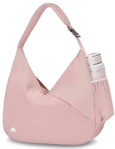 Flintronic Bolsa Deporte y Yoga para Mujeres con Bolsillo Húmedo y Compartimento Independiente para Zapatos - Deportiva para Viaje y Gimnasio Rosa