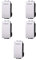 5 MODULI PULSANTE 16A, BIANCO, COMPATIBILE CON BTICINO LIVING, MODULI E FRUTTI 100% COMPATIBILI, MATERIALI DI ALTA QUALITA'