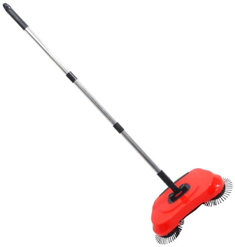 OUNONA Escoba Barredora Manual Multifunción Trapeador Eléctrico Recogedor De Basura Fregona Giratoria