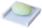 Porte Savon Carré - Accessoires Salle de Bain - Fabriqué en France - Porte Savon Blanc Effet marbre - Idéal pour Savons de Marseille - Accessoire Cuisine Pratique - Support savons Anti-dérapant