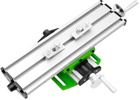 Kreuztisch Frästisch Multifunktion, Arbeitstisch Fräsen X-Y Schiebetisch Einstellbar Hohe Präzision mit Skala, Arbeitstisch Maschine Fräsmaschine mit Feste Backen 310 x 90 mm
