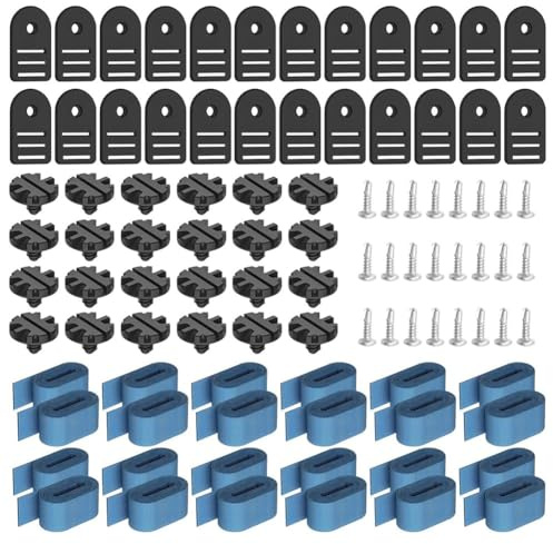 Fegtrtyoa Solar Cover Straps Pool Cover Straps and Clips Swimming Pool Solar Reel Tube & Blanket Fastening Kit
