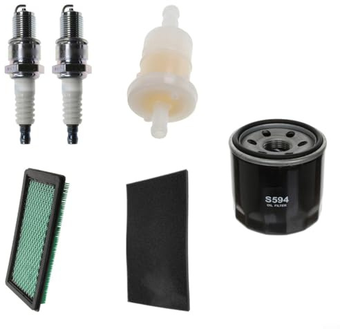 HpLive Kit Filtro Aria per Honda GCV520 GCV530 GXV520 GXV530 con Filtro Olio, Filtro Carburante e connettore Candela di accensione, Kit di Manutenzione per ripristinare la Potenza del Motore, Facile