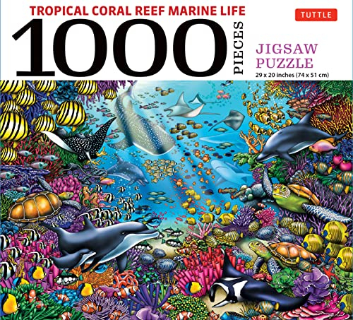 Tropical Coral Reef Marine Life Jigsaw Puzzle: 1000 Piece