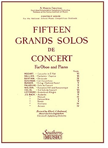 15 Grands Solos de Concert: Oboe: Oboe Solo/Piano Set