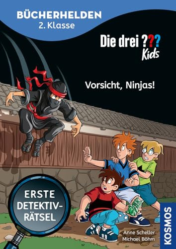 Die drei ??? Kids, Bücherhelden 2. Klasse, Vorsicht, Ninjas!: Gut lesen können - Kinderbuch für Erstleser ab 7 Jahren - Spannende Detektivgeschichten mit Justus, Peter und Bob
