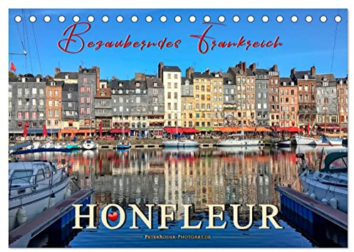 Honfleur - Bezauberndes Frankreich (Tischkalender 2026 DIN A5 quer), CALVENDO Monatskalender: Honfleur, wunderschönes Hafen-Städtchen in der Normandie. (CALVENDO Orte)