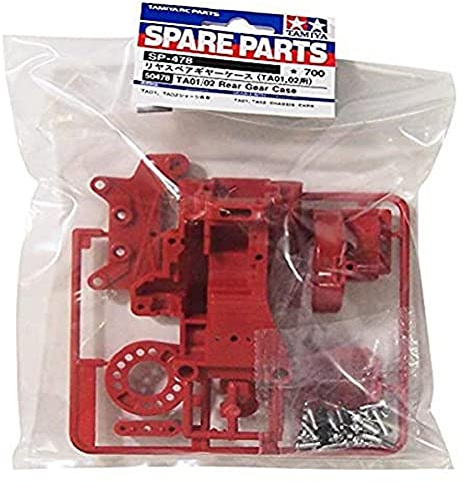 Tamiya 300050478 – B Parts Gear Housing Rear TA01/02, Red