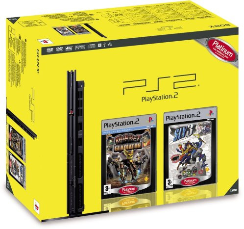 Console Playstation 2 + Sly Racoon 3 + Ratchet Gladiator Platinum