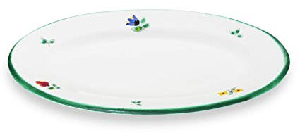 GMUNDNER KERAMIK Platte oval Grösse: l= 21 cm x b= 14 cm x h= 2.1 cm Streublume Geschirr, handgemacht in Österreich