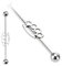 Trend Agent Industrialstab ''Schlagring'' mit Kugeln