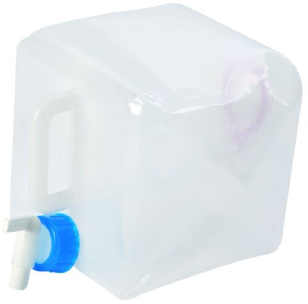 Bo-Camp - Jerrycan - Avec robinet - Pliable, Blanc, 7,5 L