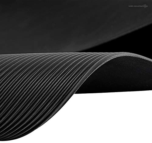 1m² Feinriefenmatte 1,4 x 0,72m, Stärke: 3mm, Schwarz