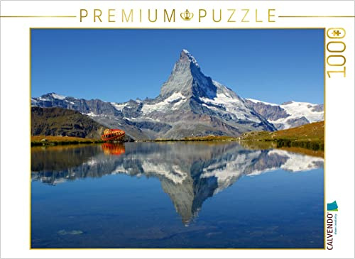 CALVENDO Puzzle Spieglein, Spieglein Das doppelte Matterhorn 1000 Teile Puzzle quer | Lege-Größe cm Foto-Puzzle für glückliche Stunden