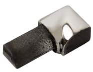 Viertelkreis Edelstahlschiene Fliesenprofil Fliesenschiene Edelstahl V2A L250cm 10mm Inneneck glänzend