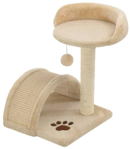 vidaXL Katzen-Kratzbaum Sisal 40 cm Beige und Braun