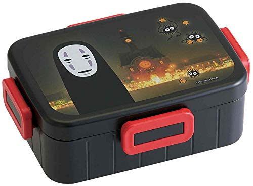 Spirited Away Bento Lunch Box (22 oz) - Cute Lunch Carrier with Safe 4-Point Lock Lid - Authentic Japanese Design - Durable, Microwave and Dishwasher Safe - Without Face