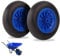 YAOBLUESEA 2Pcs Schubkarrenrad Vollgummi, Reifen Pu Rad 3.50-8 Schubkarren, 360mm Reifen pannensicher Luftbereifung, Sackkarrenrad Pannensicher, Schubkarre Ersatzrad