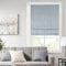Madison Park Galen Fenstervorhang, kabellos, Privatsphäre, Einzelbahn, energiesparend, 89,9 cm B x 162,2 cm H, Korbgeflecht, Blau