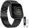 Hatolove Ersatzarmband Kompatibel mit Fitbit Versa 2 Armband/Fitbit Versa Armband, Edelstahl Metall Ersatz Armbänder Kompatibel mit Fitbit Versa 2/Versa/Versa Lite