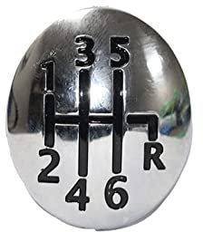Schalthebel knäufe Schaltknauf Stick Abzeichen Emblem Trim Cap Cover Für R&enault Für CLIO Für Twingo Für Scenic Für Megane II 1996-2011 5/6 Speedt Schaltknäufe (Color Name : 1 2 3 4 5 6 R)