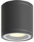 DAWALIGHT Aufbauleuchte GU10 5W 3000K LED Deckenleuchte Strahler Rund Aufbauleuchten Deckenlampe Wasserdicht IP44 Aufbauspot für Schlafzimmer Wohnzimmer Küche Badezimmer, Aluminium, Dunkelgrau